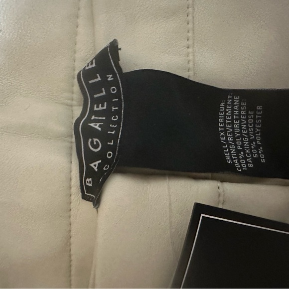 Bagatelle Off-White Faux Leather Pants - Picture 3 of 7